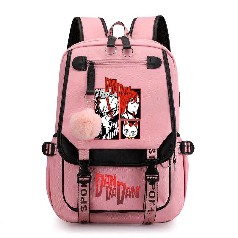 Новый тренд на смелые принты в стиле Dandadan, рюкзак для досуга большой вместимости для учеников средней школы