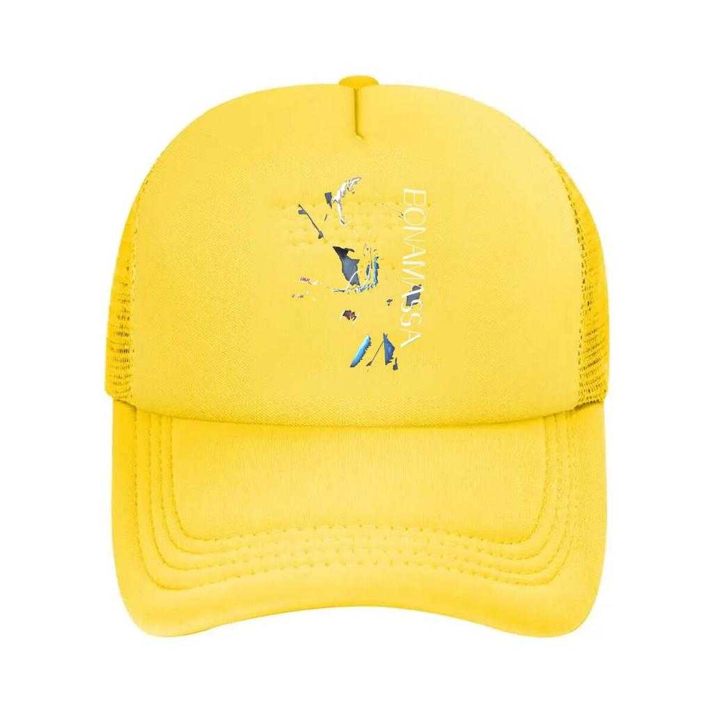 Bonamassa Guitarist Tribute Fashion Mesh Baseball Cap Breathable Casual  Hats Outdoor For Unisexs And Womens