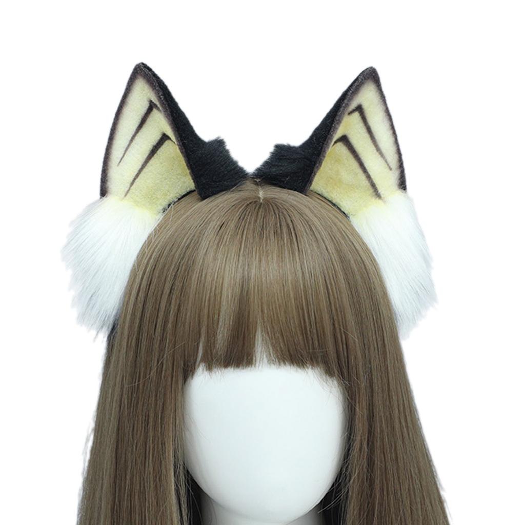 Lolita Maid Hairhoop Cat Ear Hairband Bendable Ear Headband Goth Costume Hairhoop Female Theme Party Subculture Headwear