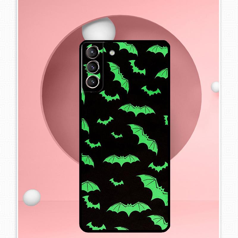 Halloween Vampire Bats Cover For Samsung Galaxy S23 S24 Ultra S8 S9 S10 S22 Plus Note 10 20 Ultra S20 S21 FE Case