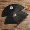 18cm Summer Bamboo Fan Chinese Style Dance Fan Portable Bamboo Folding Fan  for Party
