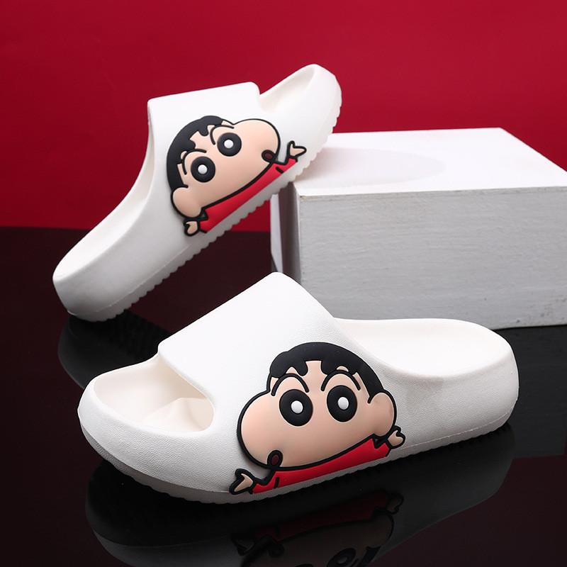 Мультяшный стиль Шин-чан Детские тапочки Для мальчиков и девочек Дышащие Нескользящие ЭВА Летняя обувь