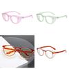 Retro Circular Anti-blue Light Eyeglasses Wind And Sandproof Pc Frame Clear Lenses Unisex Sunnies