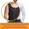 Men Sauna Suit Waist Trainer Body Shaper Compression Shirts Workout Sweat Tank Tops Vest Shapewear Exercise Slimming Undershirt Fat Burning Underwear