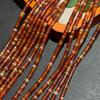 Примерно 4x2 мм Натуральные Полосатые Красные Персидские Агатовые Бусины-Разделители для DIY Ожерелья или Браслета.