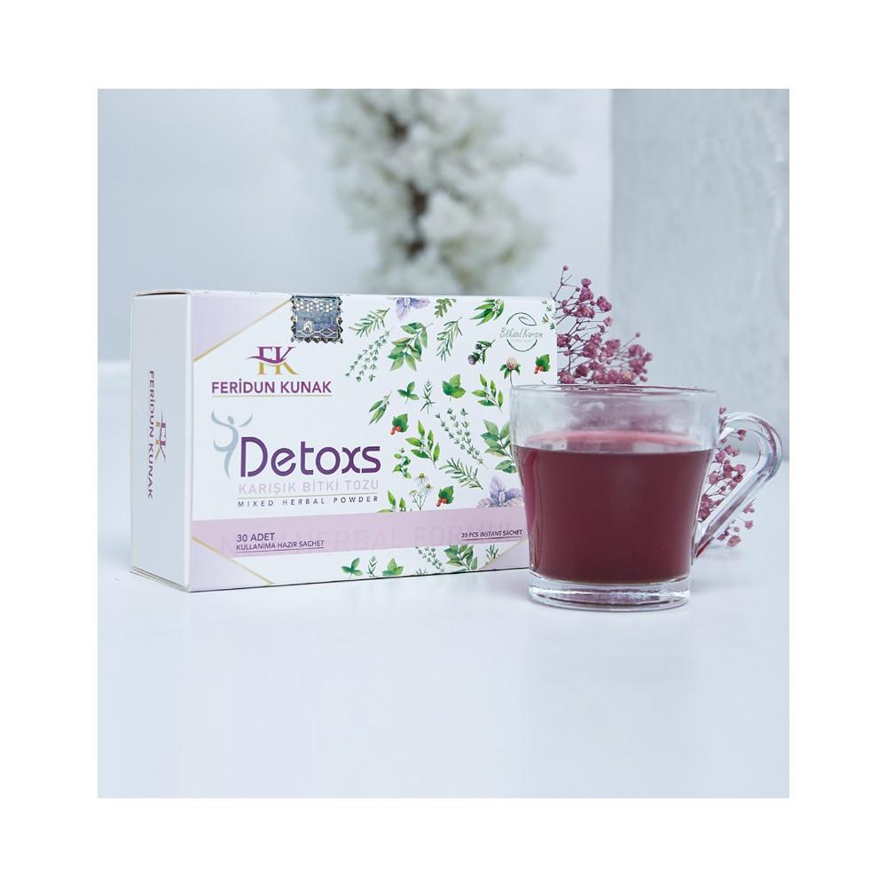 Детокс, смешанный травяной порошок, смешанный травяной чай, 30 x 5 штук в упаковке. Детокс-чай, травяная смесь. Здоровый образ жизни, эффективное сжигание жира.