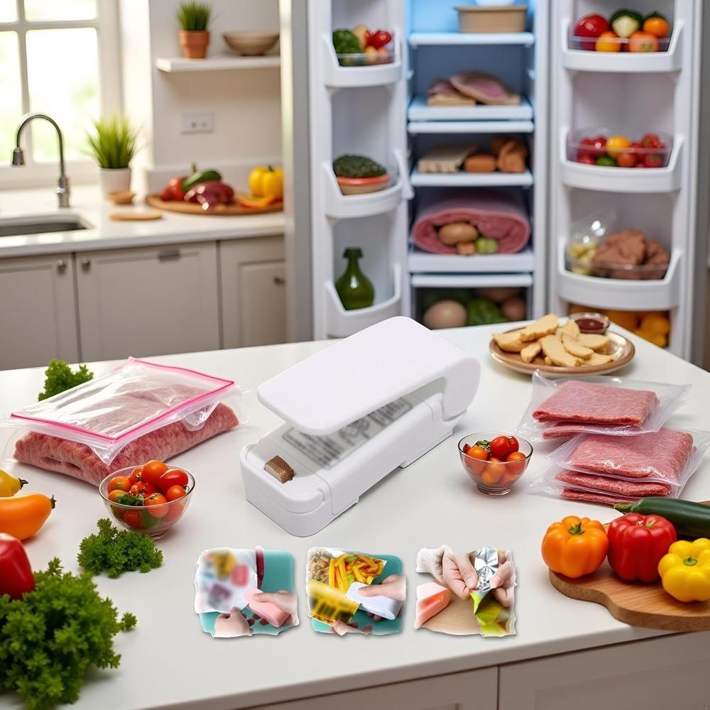 Мини Запайщик Портативный Запайщик для Продуктов Ручной Вакуумный Запайщик Инструмент для Термосварки для Пластиковых Пакетов Пакетов для Снеков