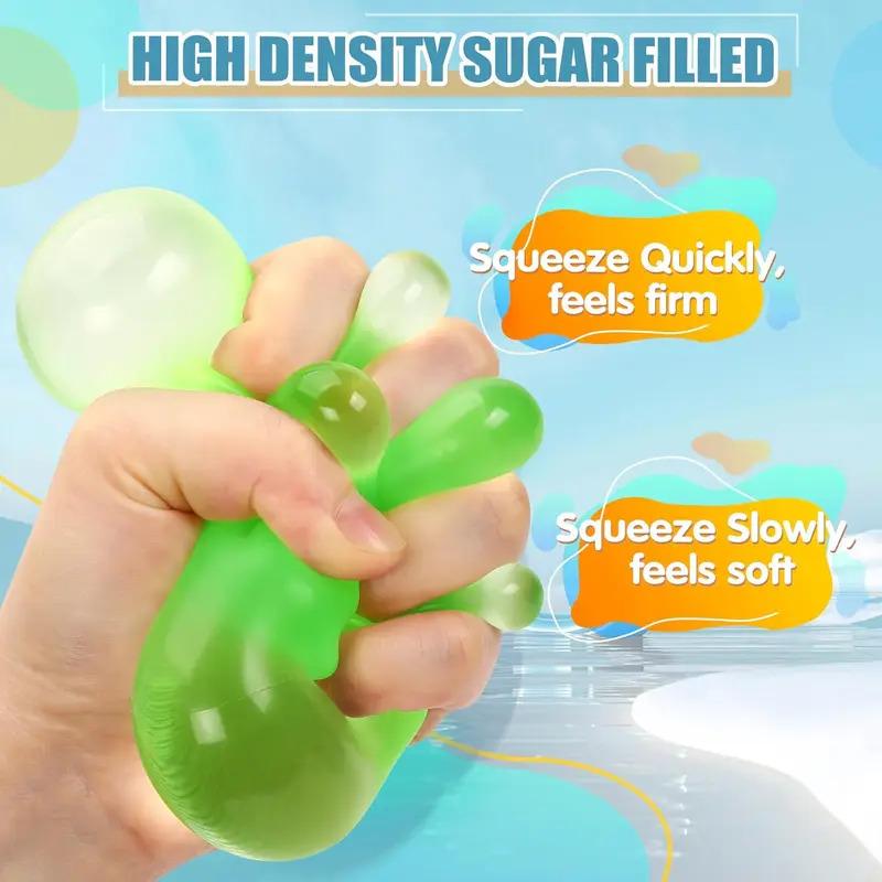 Stress Cube Squishy Fidget Toys For Relaxation High Density Gel Filled Fidgets For Classroom Sensory Calming Toys For Kids Adult