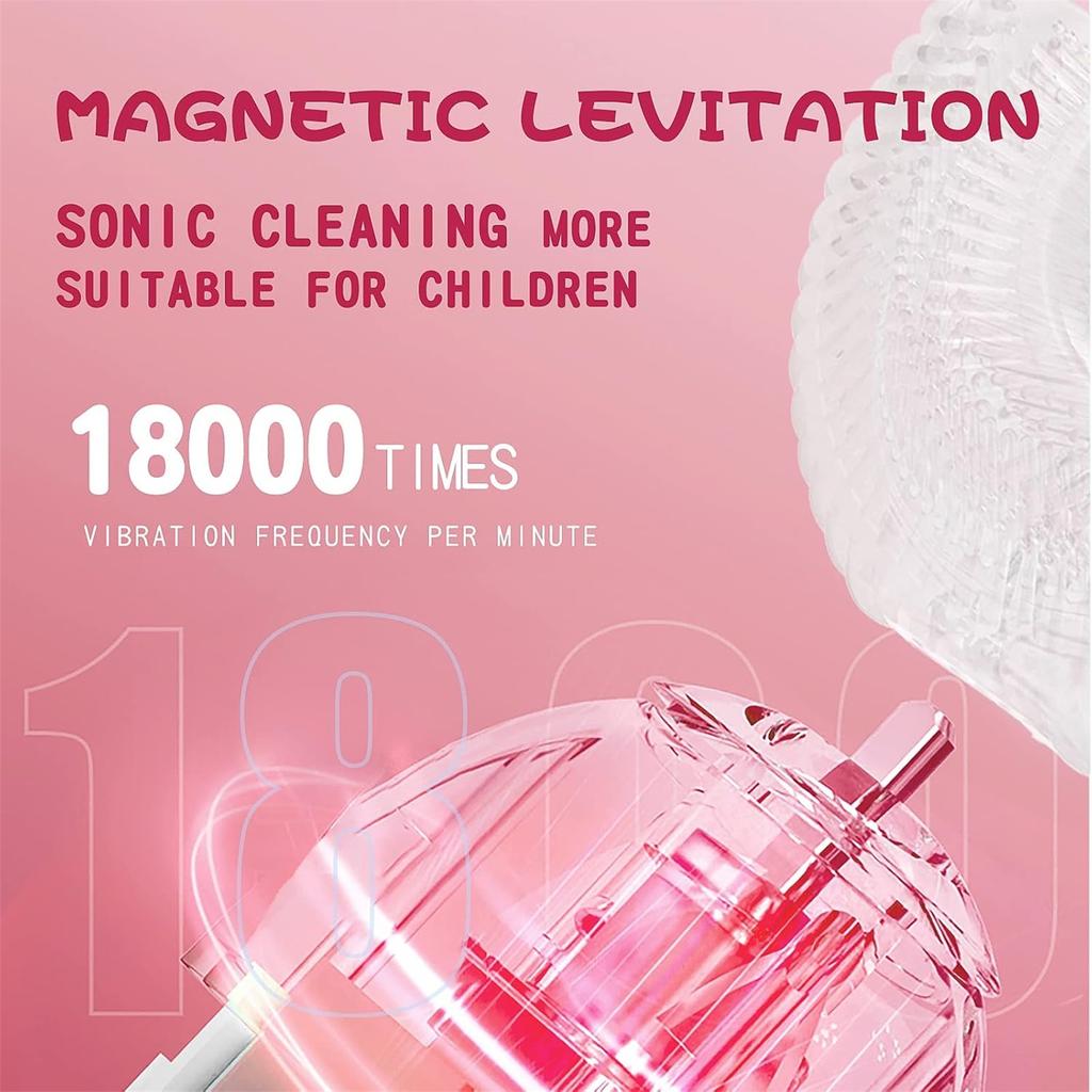 Детская U-образная электрическая зубная щетка с силиконовой головкой пищевого класса U-образной формы