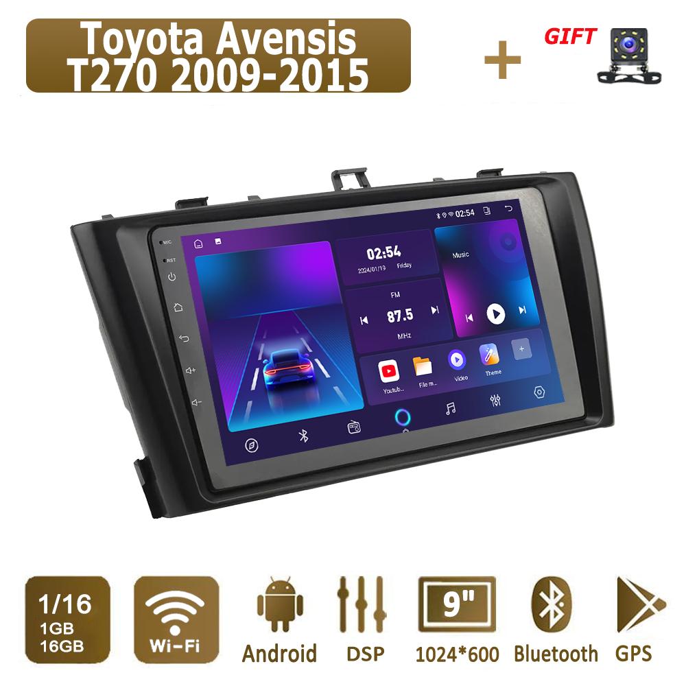 Android Carplay автомобильное радио для Toyota Avensis T270 2009-2015 мультимедийный проигрыватель головное устройство стерео GPS навигация BT WIFI 4+64 ГБ
