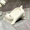 Cute Cartoon Cat Soap Box  Bathroom Organiser with Drainage Design  Durable Organiser for Soap and Sponge