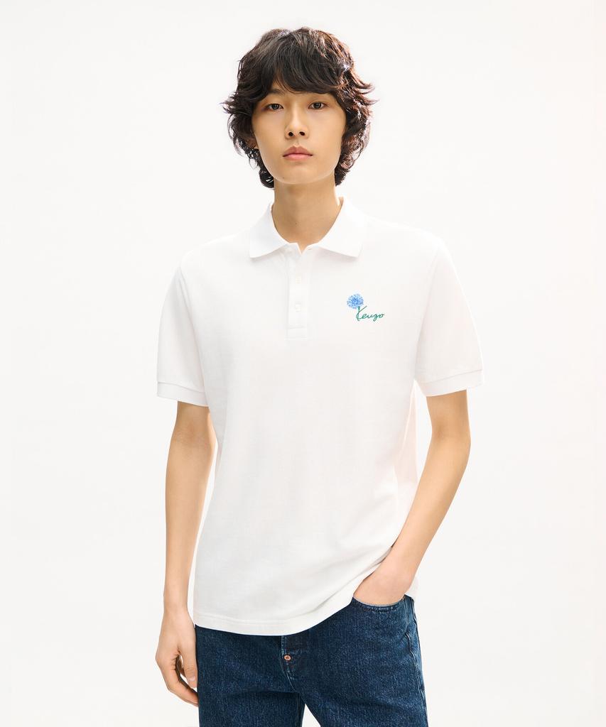 KENZO Men'S Guts Kenzo Tulip Slim Polo Top_K263Am2U01Whx