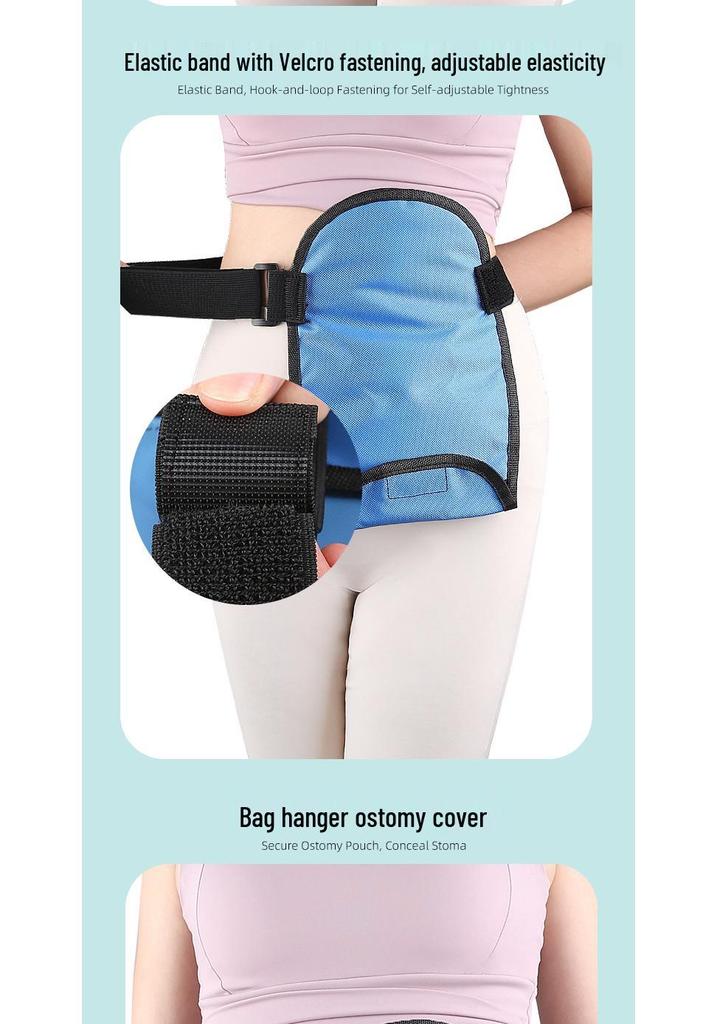 Waterproof Ostomy Bag Cover – Dustproof, Protective & Drainage Holder with Stoma Belt