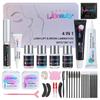 Libeauty Набор для лифтинга и окрашивания ресниц Черный набор для окрашивания бровей Натуральное средство для завивки ресниц 4-6 недель Набор для завивки ресниц