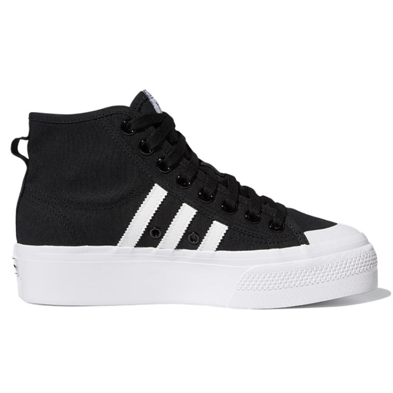 adidas Женские кроссовки Nizza Platform Mid 'Core Black White' FY2783