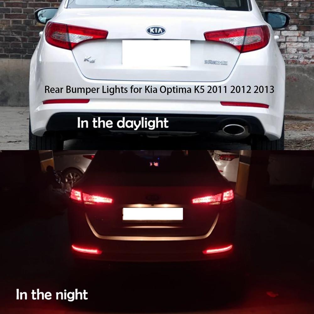 LED Red Rear Bumper Reflector Lights Car Accessories Brake Warning Stop Tail Lamp For Kia Optima K5 2011 2012 2013