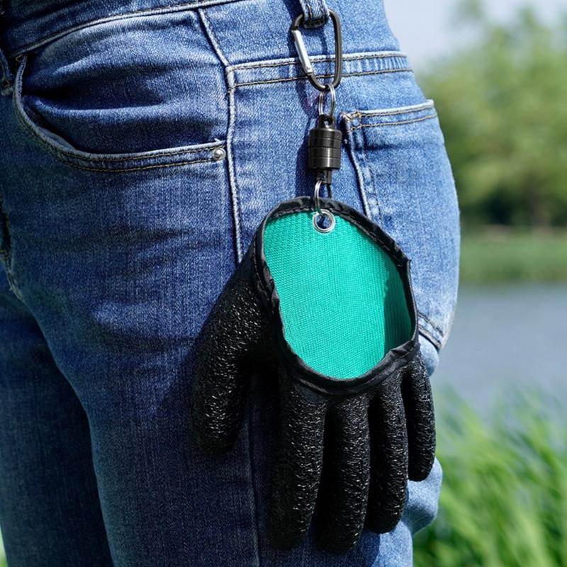 1 пара рыболовных перчаток с магнитным креплением, устойчивые к проколам рыболовные перчатки