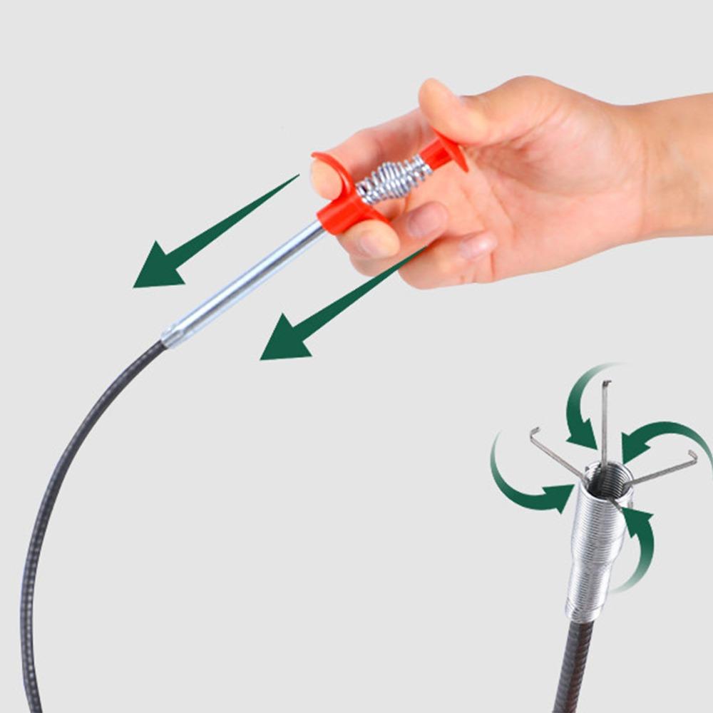 Grabberable Pick Up Drain Hair Cleaner Tool 4 Claw Design Drain Cleaner Stick Sink Drain