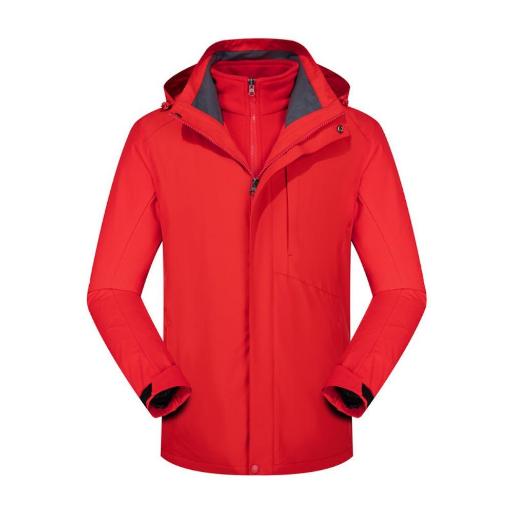 Куртка женская ветрозащитная водонепроницаемая съемная флисовая куртка мужская теплая