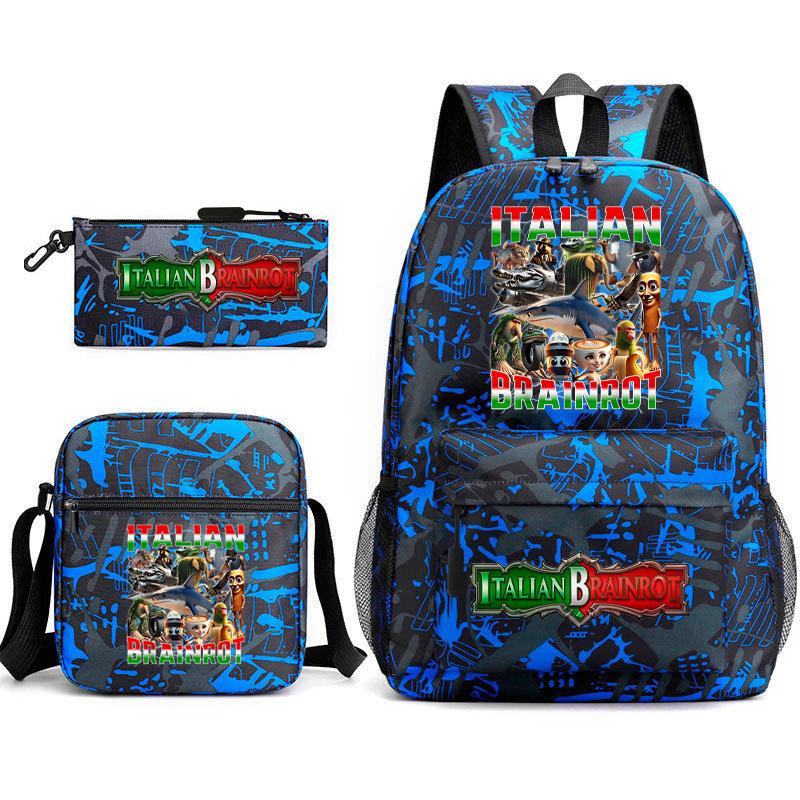 American Shanhaijing Backpack Student School Bag Shoulder Bag