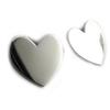 [N2227] - Silver 'Card Games' Earrings (heart)