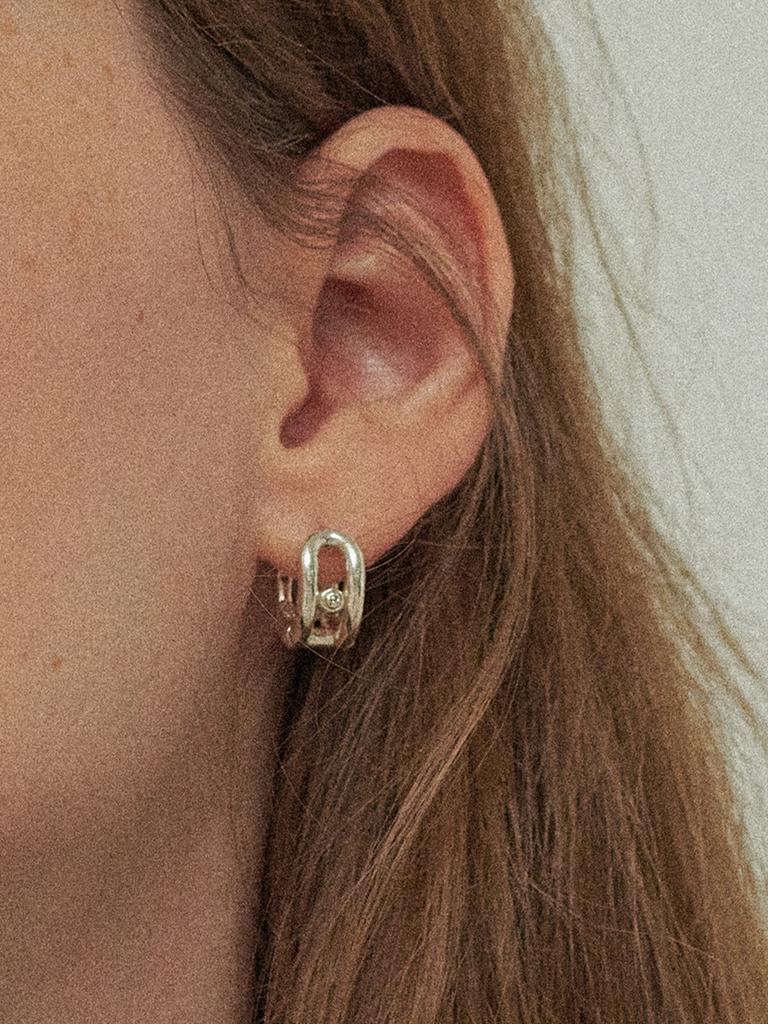 Picoment #006 Two Line Small Earrings
