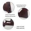 Brown Wooden Display Stand Desktop Display Stand Vintage Wooden Plate Stand Multi-Purpose Picture Display Holder For Home Decor