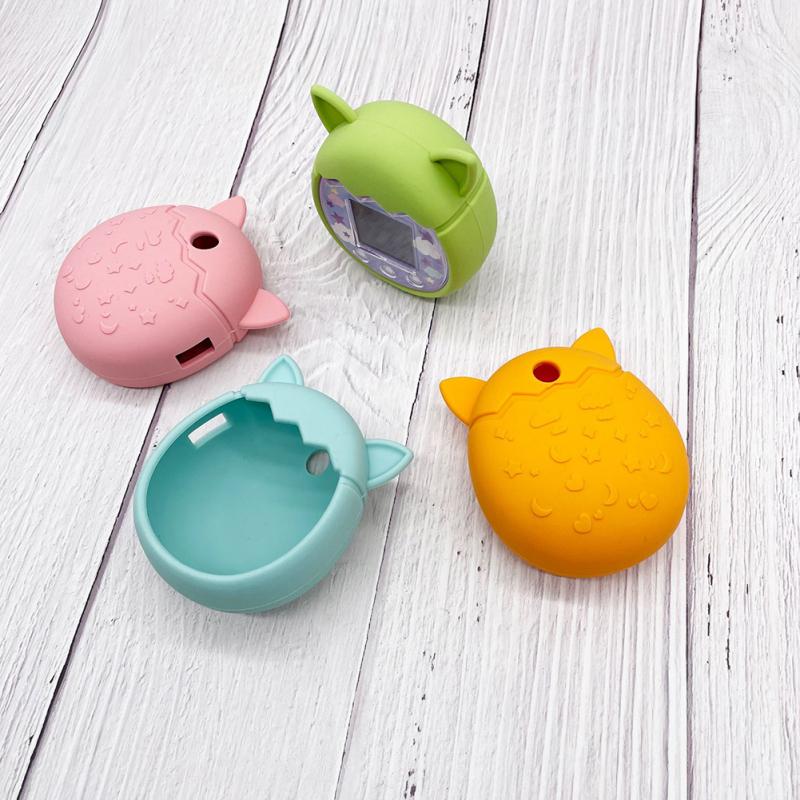 Силиконовый чехол-накладка, совместимый с Tamagotchi Pix Cute, мультяшная электронная игра-питомец, игровая консоль