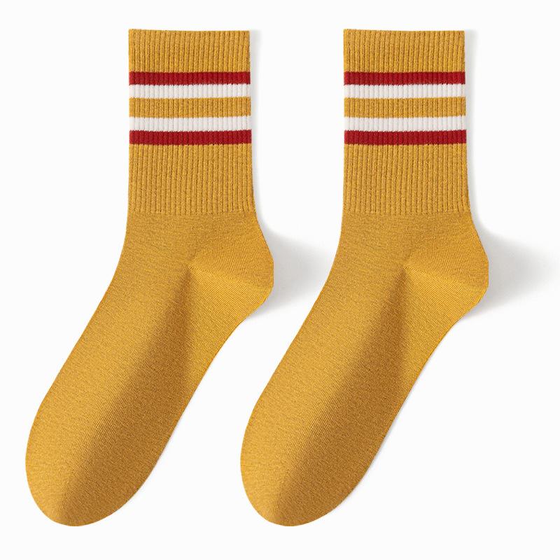 Male Autumn and Winter All Kinds of Sports 3 Bar 7A Antibacterial Deodorant Socks
