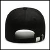 Baseball CA777 [White Fang] Hat, Cap, Logo, Emblem, Brim, Cap, Stylish, Fashionable, Cool, Men's (Black)