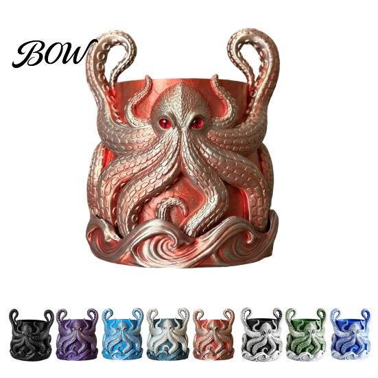 Unique Plant Gift for Gardeners 3D Printed Octopus Planter, Planter with Tray, Holder, Nautical Coastal Modern Home Decor Indoor Outdoor Holder
