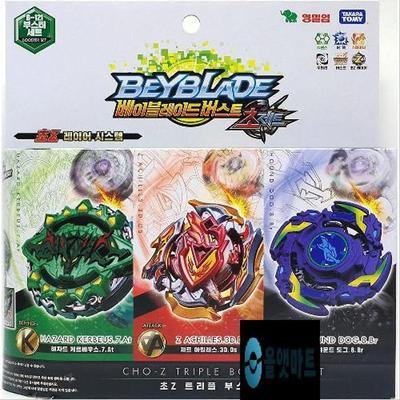 Набор тройных бустеров Takaratomt B-121 Beyblade Burst Super CHO-Z Spin Top