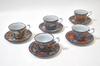 Nishikai Ceramics Presentation Old Imari Coffee Bowls and Dishes Set 31802