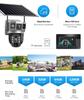 12MP 6K Solar 4G IP Camera CCTV Surveillance 10X Digital Zoom Outdoor Waterproof Monitor Pir Motion Detect Night Vision V380 Cam