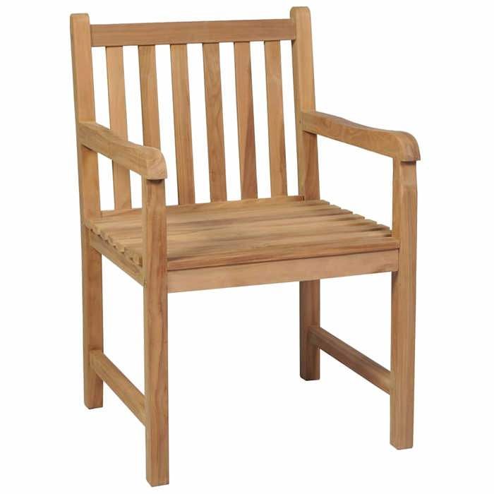 Maison Exclusive - Chaises de jardin lot de 8 avec coussins taupe Bois teck massif