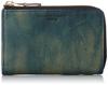 Кошелек Katharine Hamnett London, Премиальная итальянская кожа растительного дубления, FLUID, Большая молния, Средний размер, Коробка, Синий