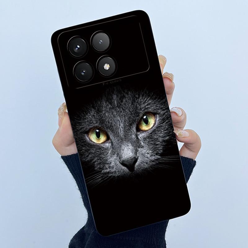 Для Xiaomi Poco X6 Pro 5G Чехол Poco X6Pro Задняя крышка Модный Минимализм Цветочный Мягкий Жидкий Силиконовый Чехол Для PocoX6 Pro Fundas