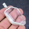 Natural White Topaz Gemstone Handmade 925 Sterling Silver Pendant 2.36" w1K82