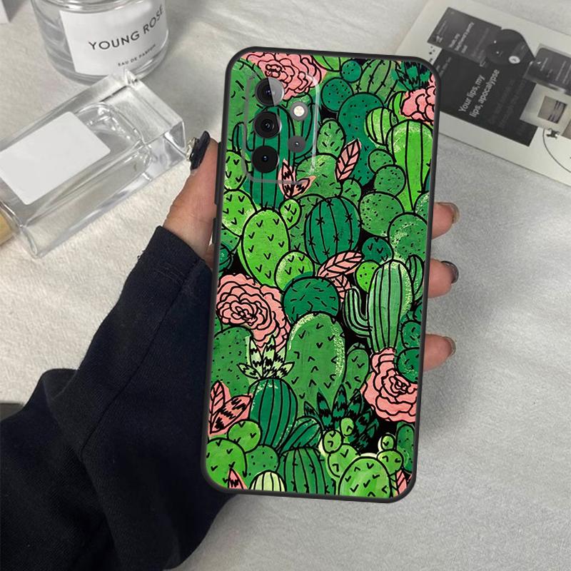 Чехол с узором кактуса для Samsung Galaxy A56 A36 A16 A33 A13 A23 A52 A32 A12 A54 A34 A14 A53 A15 A35 A55 A17