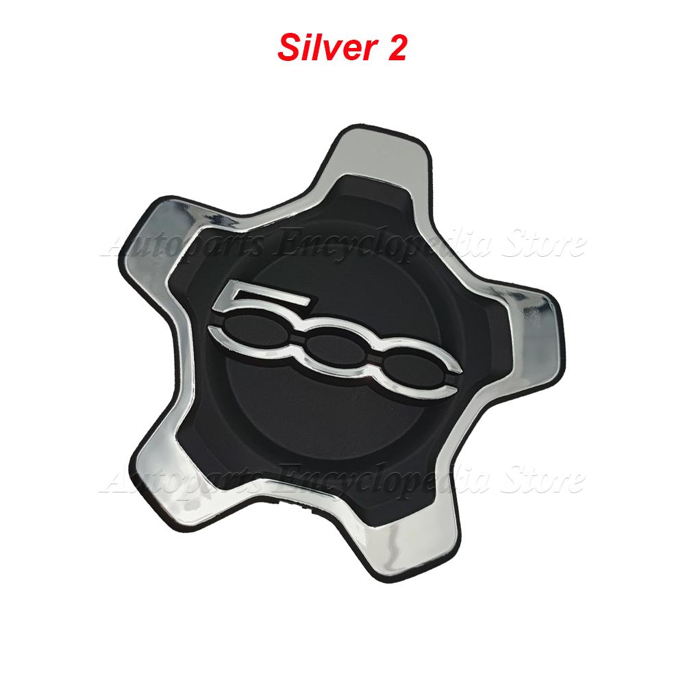 1PC Wheels Centre Hub Caps Set Dust Cover Wheel Hub For Fiat 500x 735626312 Silver/Black/Red Hubcap Cupping 735626311