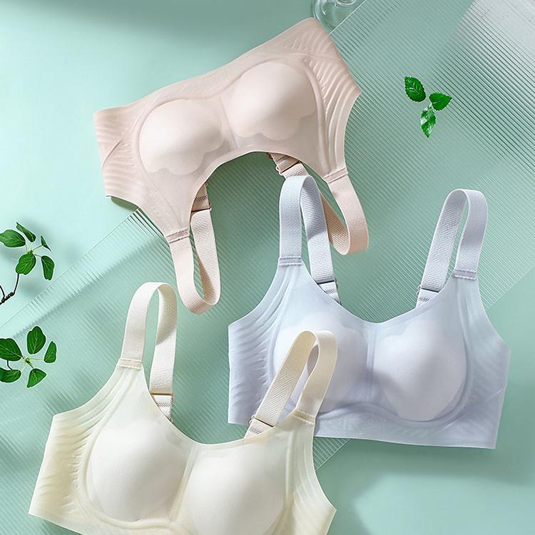 Rabbit Ear Bra Women's Soft Support Bra Decompression Bra Seamless Bra Push Up Bra