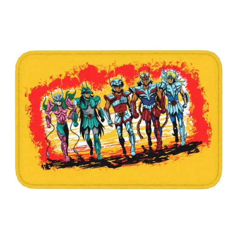 Custom Knights Of The Zodiac Saint Seiya Pegasus Fantasy Doormat Mat Anti-Slip Bathroom Kitchen Garage Rug Carpet 40*60cm