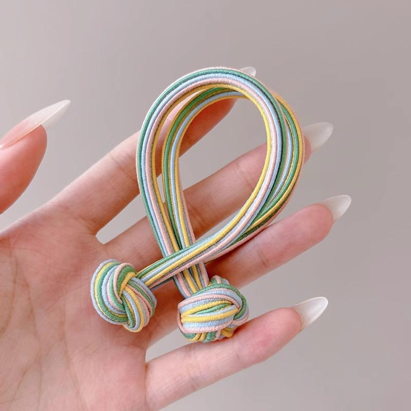 Китайские узелковые косички резинки для волос для женщин и девочек резинка для волос повязка на голову с высокой эластичностью двойная повязка на голову стильный головной убор