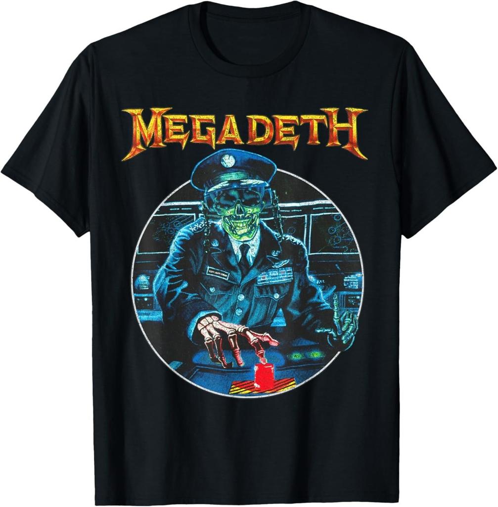 Unisex shirt Cotton Oversize Large Size Megadeth Vintage General Vic T-Shirt