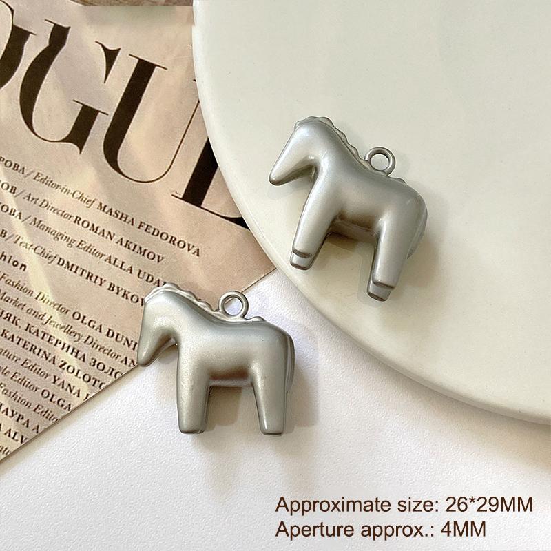 1 шт. Милые подвески-шармы в виде лошадок золотого и серебряного цвета для изготовления ювелирных изделий, ожерелья, серег, браслета, аксессуары для рукоделия