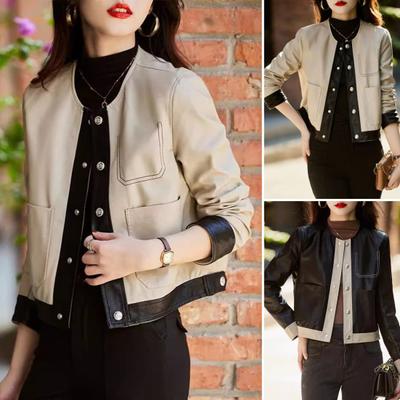 Женская куртка осенняя повседневная одежда с длинными рукавами на пуговицах, приталенная женская куртка в стиле ретро, верхняя одежда