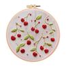 1 набор Вышивка с узором вишни, клубники, арбуза и апельсина Сделай сам - Подходит для начинающих. Набор материалов для ручной вышивки.