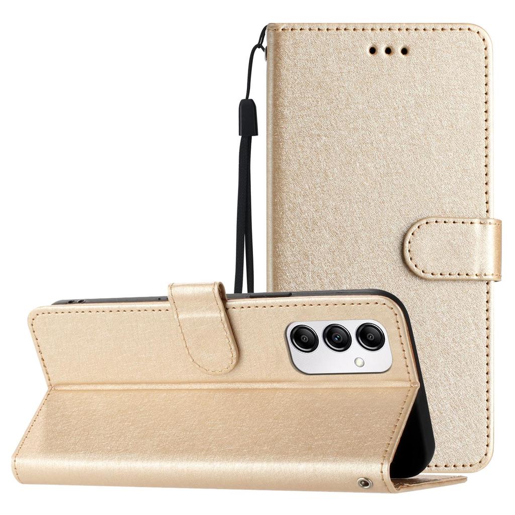 Classics Smooth Silk Leather Phone Wallet Case Book Kickstand For iPhone Samsung Xiaomi Redmi Google Moto Pro Solid Girls Magnetic Card Flip Cover Bag