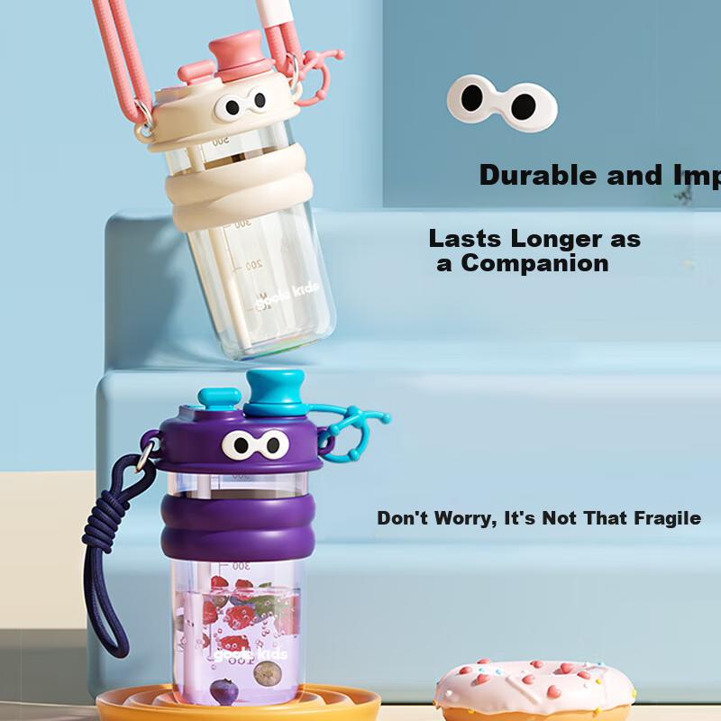 Goole Kids Children Straw Water Bottle Direct Drinking Water Cup Summer Outdoor Sports Large Capacity Kindergarten School Cup