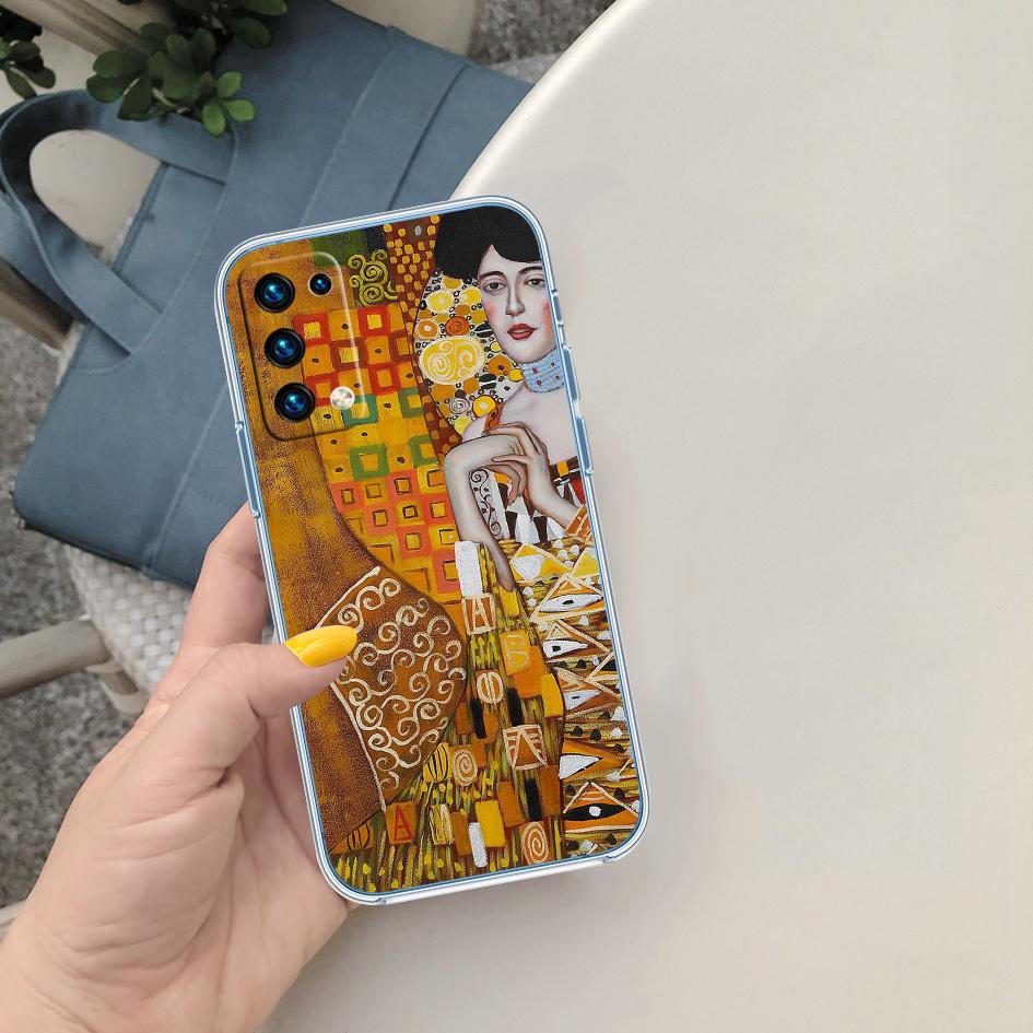 BF67 Густав Климт Прозрачный чехол из софтшелла для Motorola Moto Edge 20 30 40 50 S30 Fusion Ultra Pro Neo Lite + G200 G23